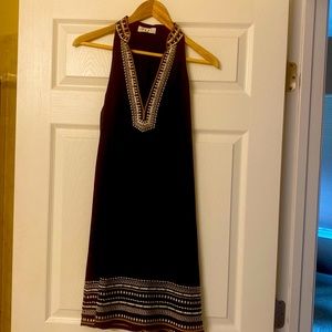 THML sleeveless embroidered dress